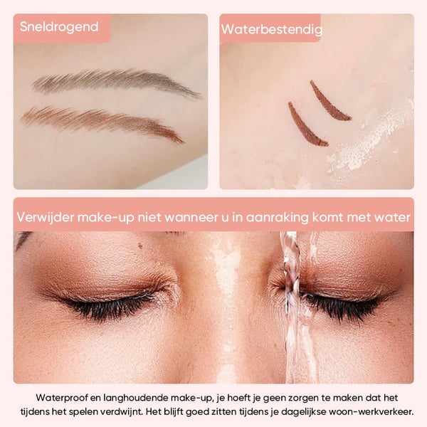 Rotatie-eyelinerstempelpen met dubbel kopontwerp