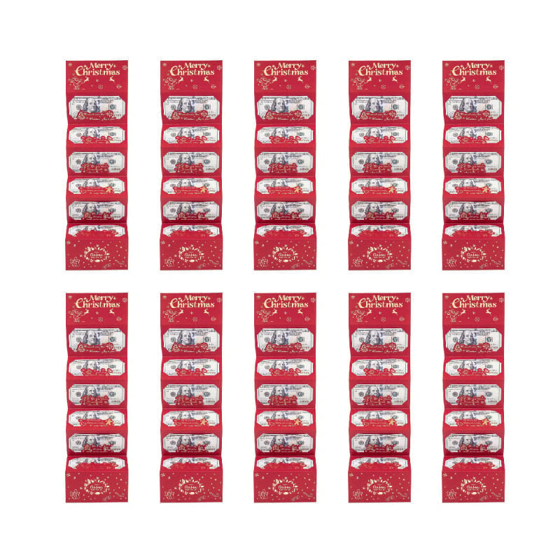Sakerplus Foldable 6-Slot Christmas Red Envelope