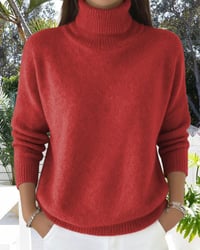 Pullover Polokrage Avslappnad Stil