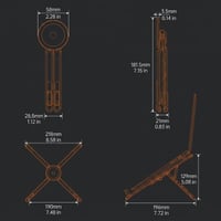 Portable 4-in-1 Magnetic Aluminum Alloy Foldable Multifunctional Stand