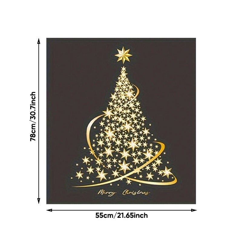 Autocollants pour fenêtres de sapin de Noël