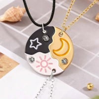 Sun Moon Star Friendship Necklaces