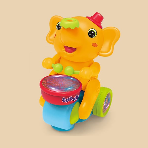 Interactive LED Elephant Toy for Toddlers & Kids with Realistic Sounds