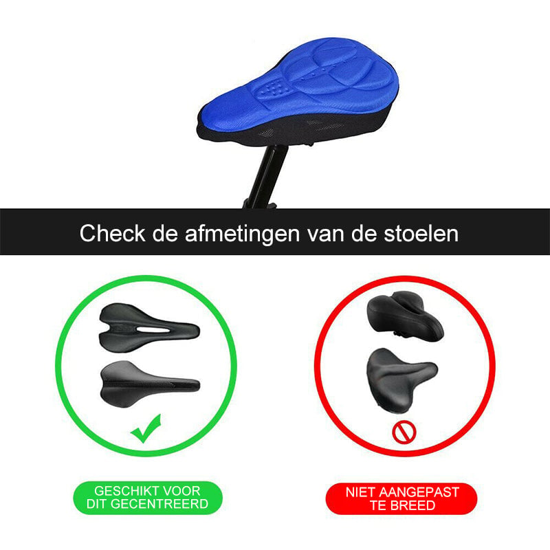 3D Silicone Zacht Bike zadel zadel Cover