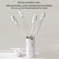 4-in-1 auslaufsicheres, drehbares Reisedispenser-Set