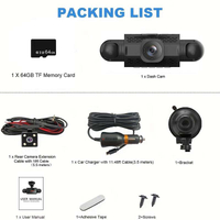 Sakerplus 4 Channel FHD Dash Cam
