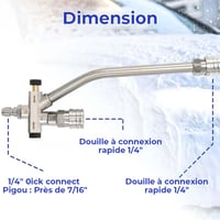 Améliorez votre expérience de lavage de voiture - Accessoire à double connecteur pour canon à mousse