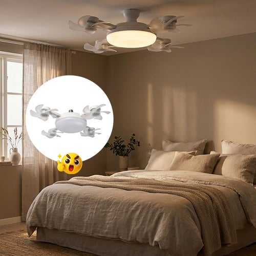 Renter friendly fan light