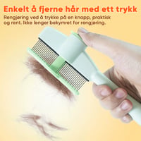 【sale】Lang- og Korttannet Kam i Rustfritt Stål for Kjæledyr