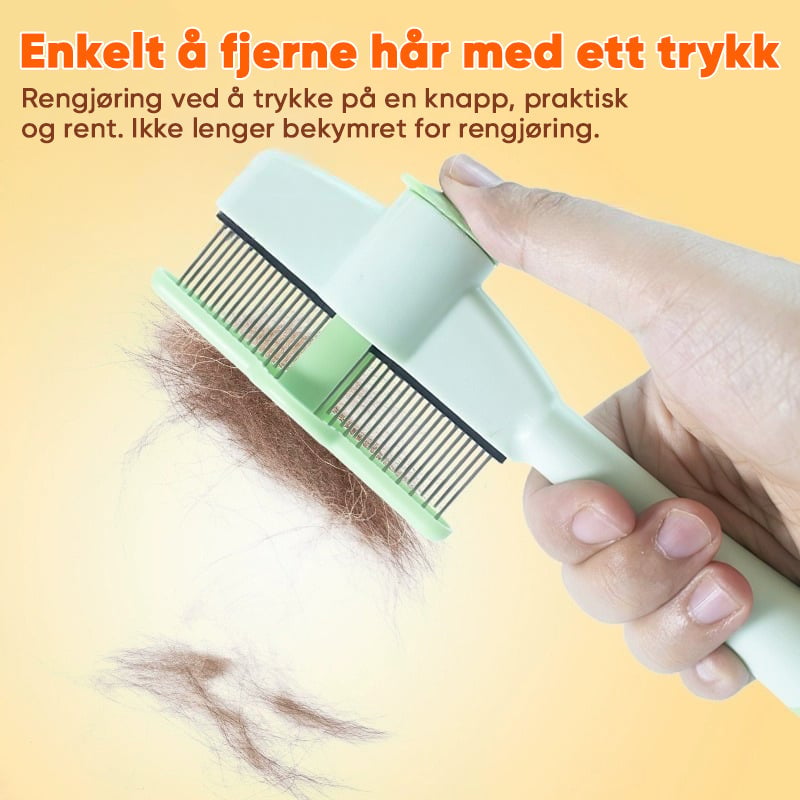 【sale】Lang- og Korttannet Kam i Rustfritt Stål for Kjæledyr