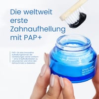 Weißmacher-Zahnpulver für strahlende Zähne