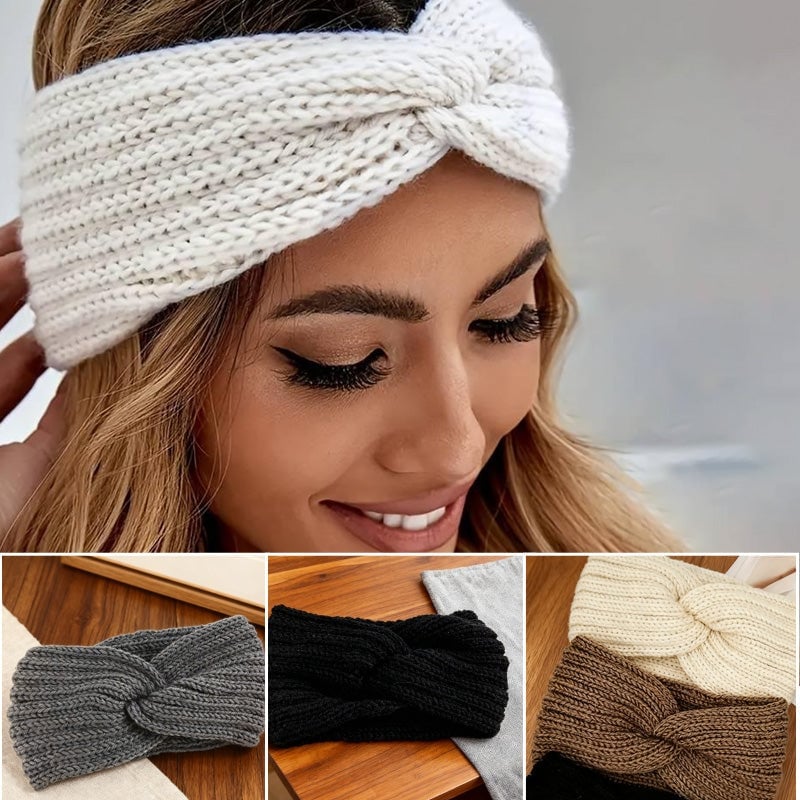 Hand-Knitted Warm Yarn Headband