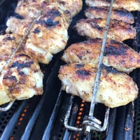 BBQ-vork met kippenvleugels
