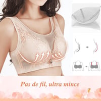 Soutien-gorge Bordé de Dentelle Sans Affaissement Sans Couture