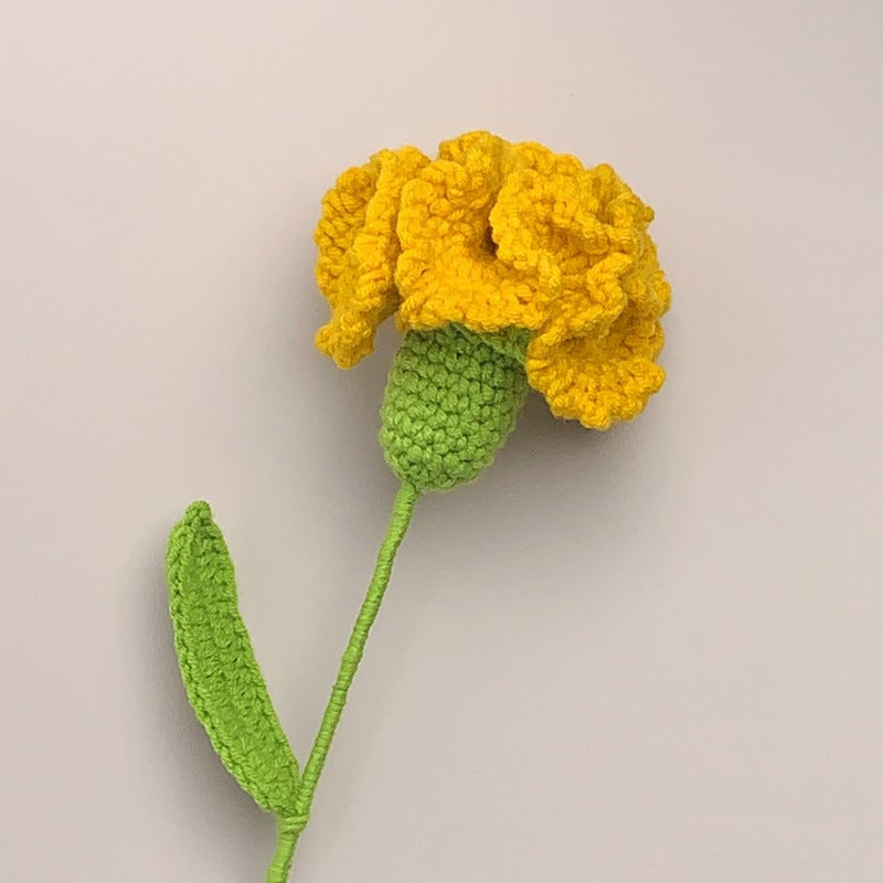 Crochet Flowers Bouquet Handmade Knitted Flower Gift