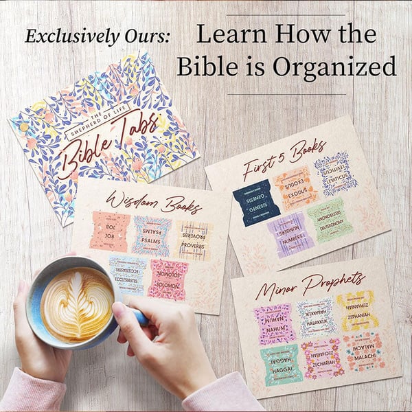 🌸Floral Bible Tabs 66 Peel-and-Stick