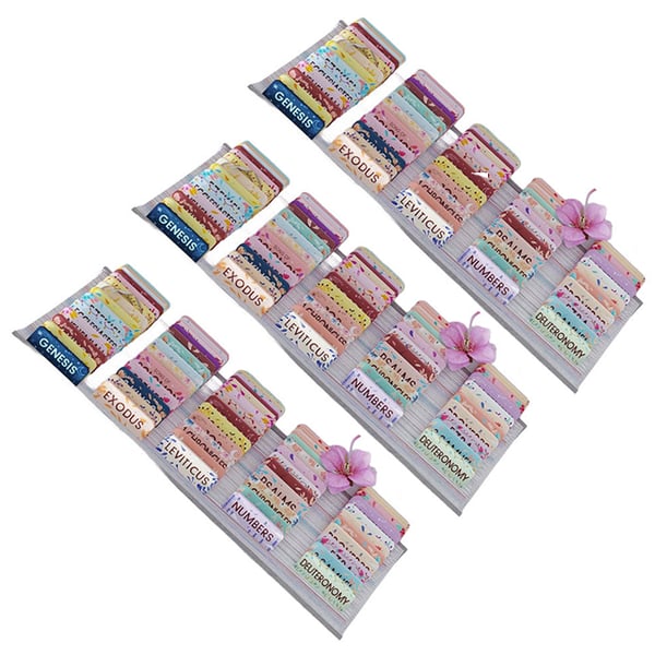 🌸Floral Bible Tabs 66 Peel-and-Stick