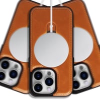 Full-Coverage Shockproof Leather Magnetic Stand iPhone Case
