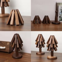 Bordskåner i svart valnøtt