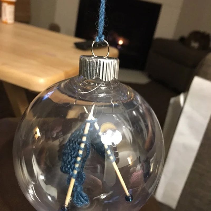 Knitting Christmas Ornament