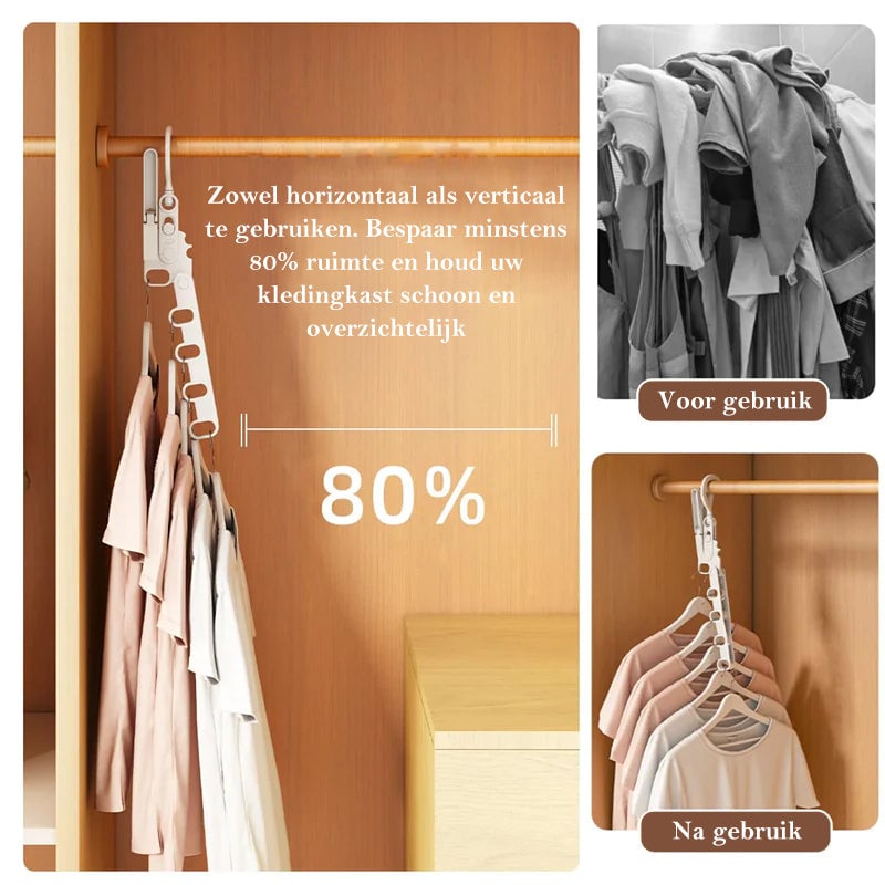 Opvouwbare reiskleerhangers