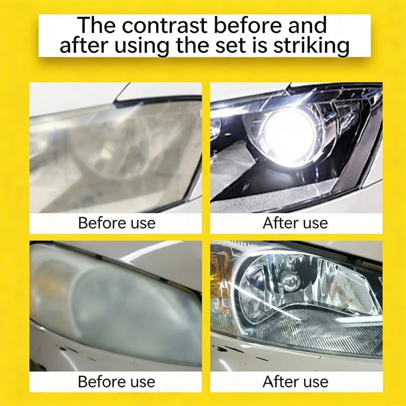 Headlight Restoration Wipes Kit
