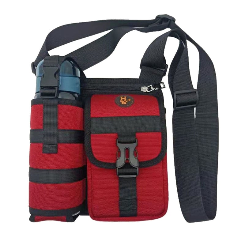 Sacs imperméables de fronde de bandoulière de poitrine de camping avec le support de bouteille d'eau