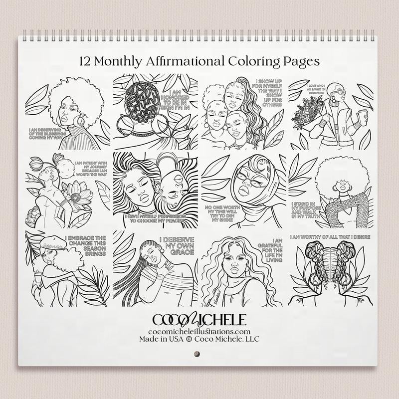 2025 Affirmation Wall Calendar