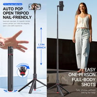 Extendable Magnetic Tripod With Bluetooth Remote Control