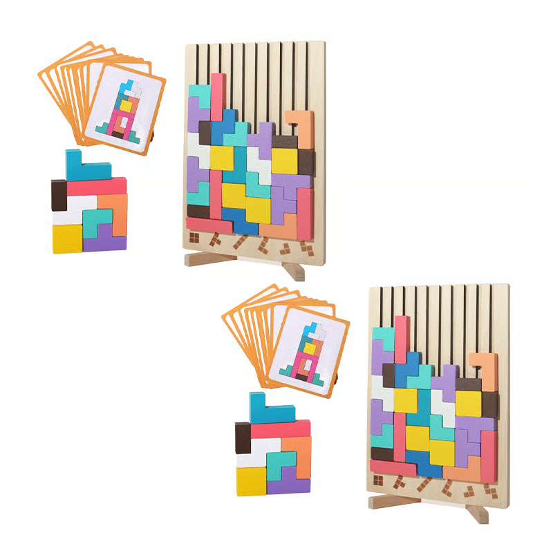 Wooden Stacking Puzzle Set