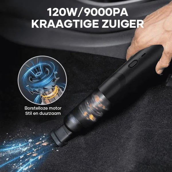 Slanke V8 Mate draadloze autostofzuiger