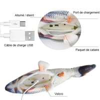 🐟Jouet de Simulation de Poisson pour Chat Charge USB🐟
