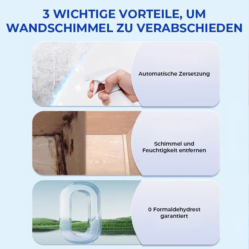 Schnell wirkendes Anti-Schimmel-Wandreinigungsspray