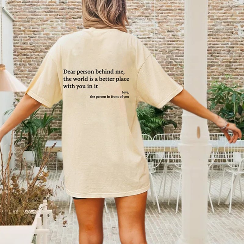 'Dear Person Behind Me' Unisex T-skjorte