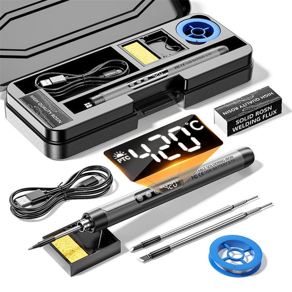 Portable USB Rechargeable Soldering Kit
