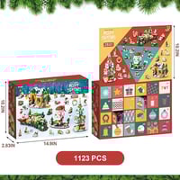 Christmas advent calendar surprise building block set