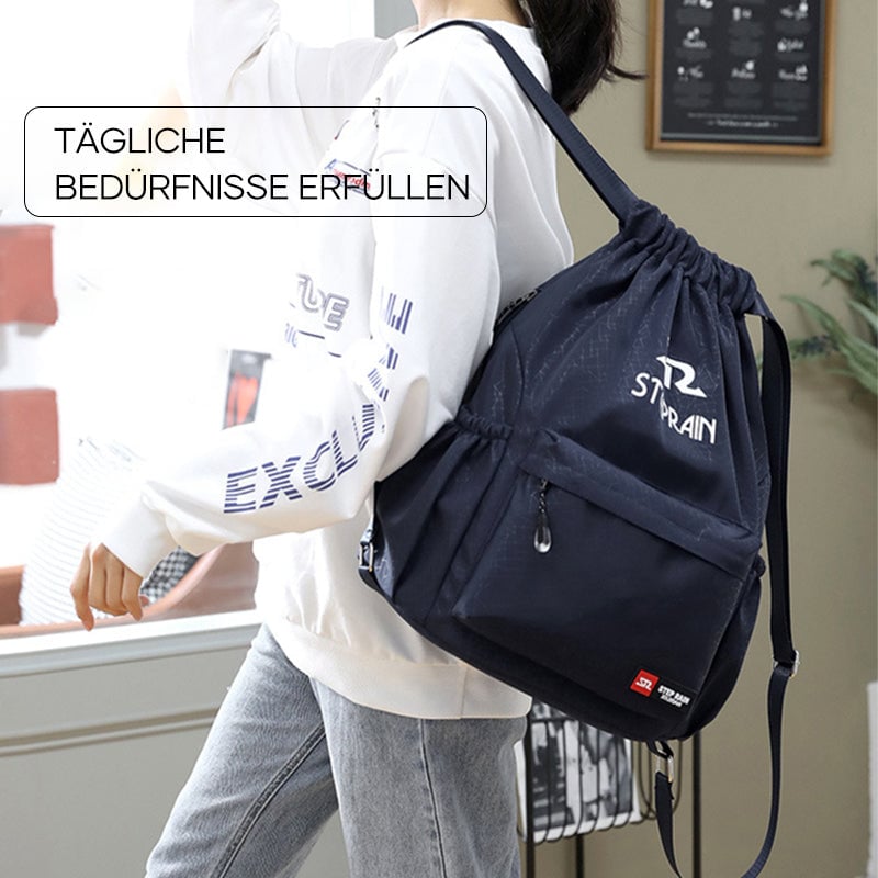 Verstellbarer Outdoor-Reiserucksack mit Kordelzug