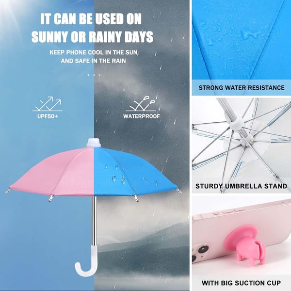 Telefon Paraply Sugkopp Stander til Sol