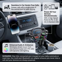 USB-C Bluetooth 5.4 Car Adapter