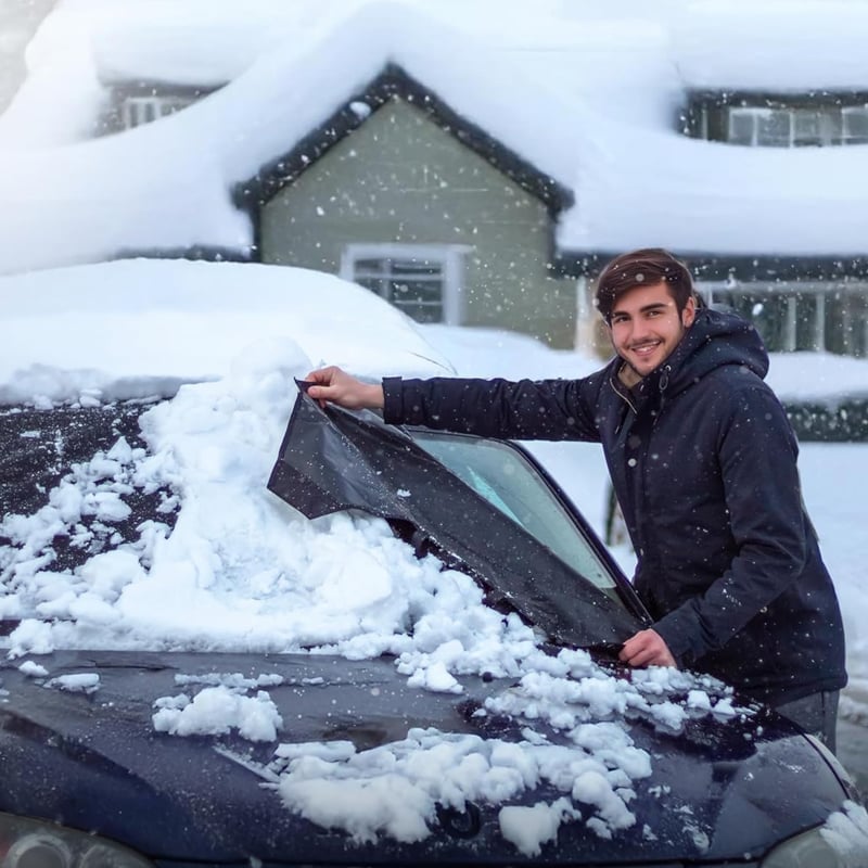 Glas-Schutz gegen Schnee