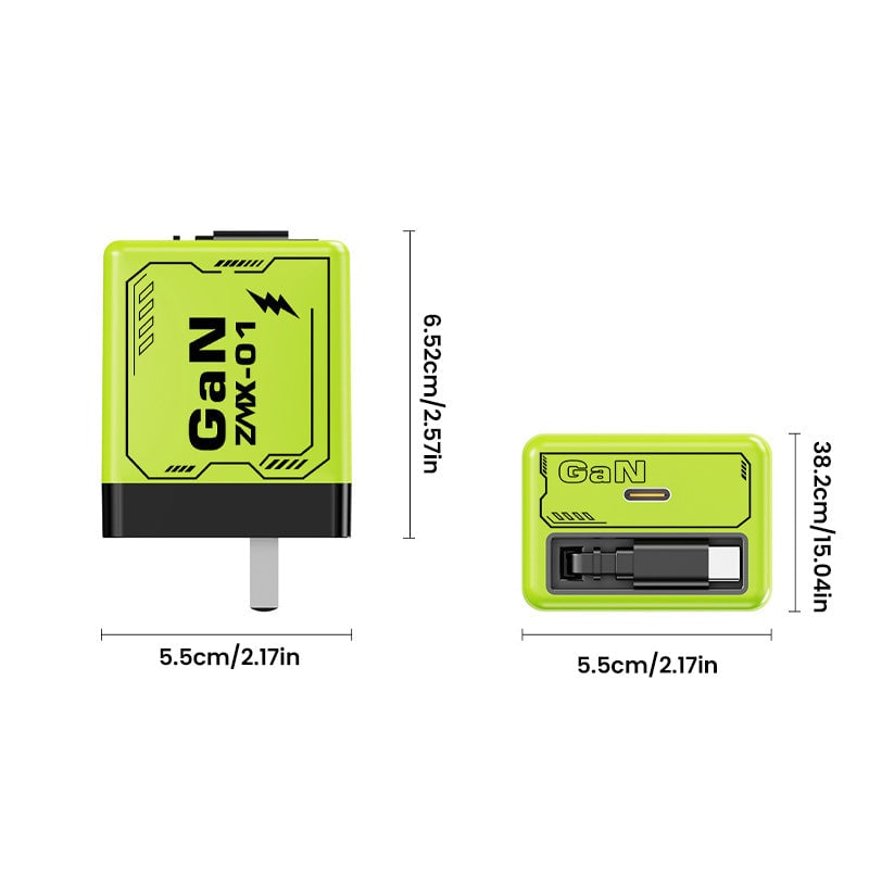 120W GaN dual-port PD fast charging head