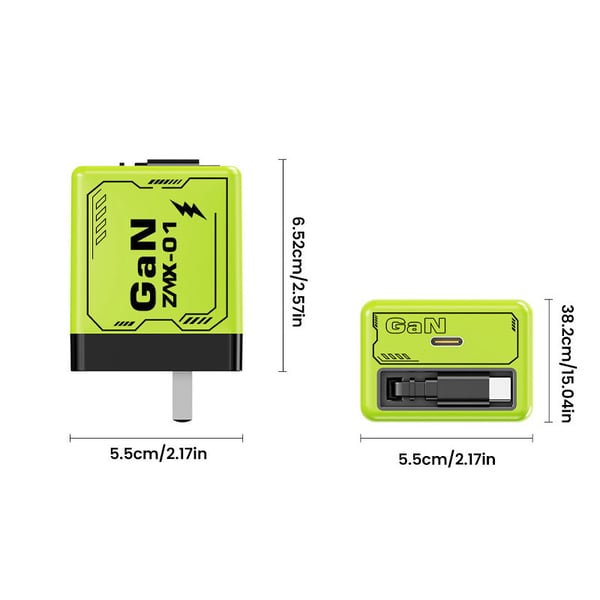 120W GaN dual-port PD fast charging head