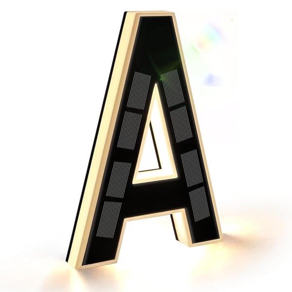 Solar-Powered Outdoor House Number Light