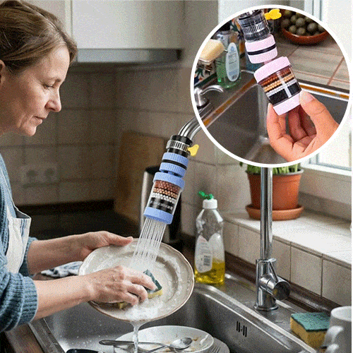 360 degree anti-splash faucet filter nozzle demonstration