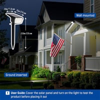 Sakerplus® Outdoor Solar Landscape Spotlights