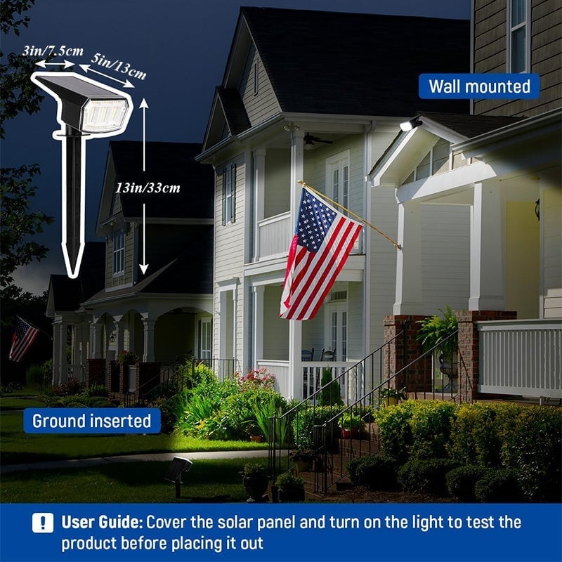 Sakerplus® Outdoor Solar Landscape Spotlights