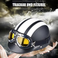 Motorradhelm mit Schutzbrille