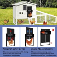 Sakerplus Automatic Chicken Coop Door Solar Powered