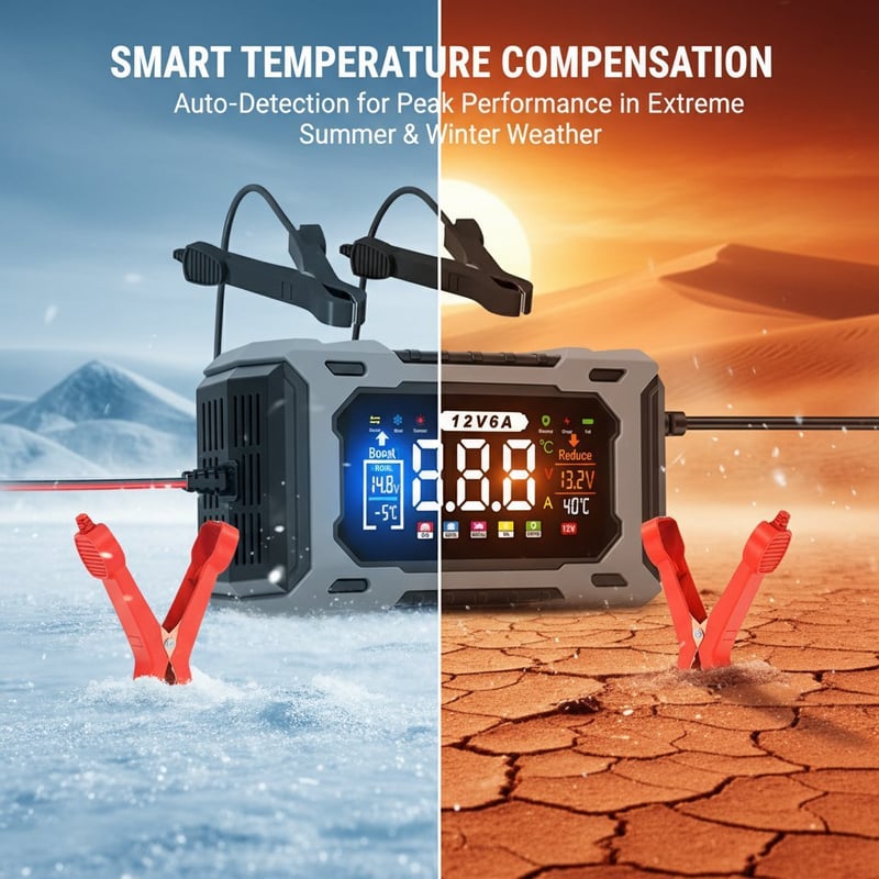12V Smart Battery Charger Maintainer
