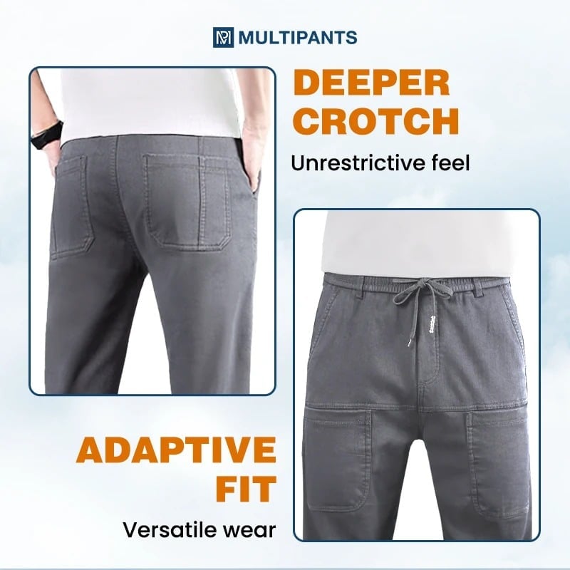 Multipants – Høystretch Cargobukser Med Flere Lommer Og Slitesterk Kvalitet